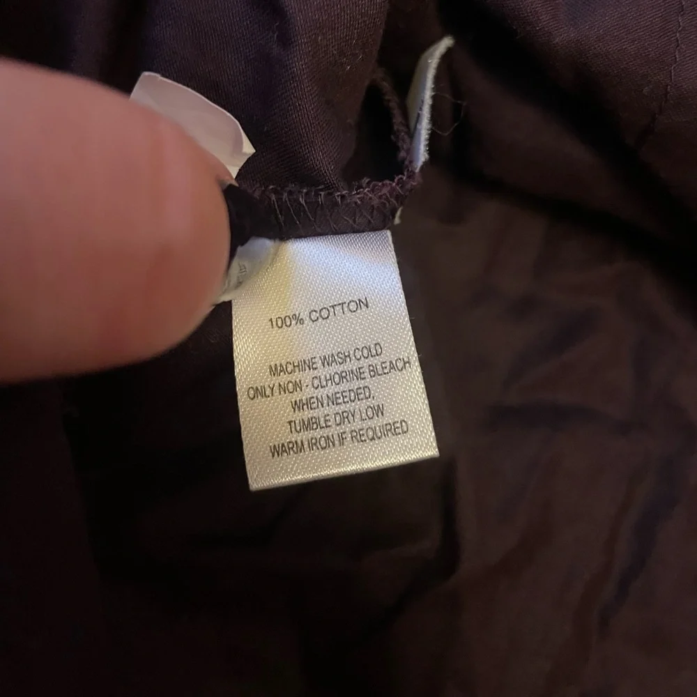 LOFT petite ruffle neck button up blouse - Picture 6 of 7